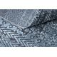 Dywan Strukturalny SIERRA G6042 Płasko tkany, dwa poziomy runa niebieski - geometryczny, etniczny
