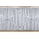 Tapis de couloir Structural SIERRA G5018 tissé à plat gris - bandes, diamants