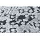 Matto Rakenteellinen SIERRA G6042 Litteä kudottu, kaksi fleece-tasoa harmaa - geometrinen, etninen