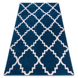 Sketch szőnyeg - F343 kék/fehér Lóhere Marokkói Trellis