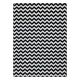 Tæppe SKETCH - F561 fløde/sort - Zigzag