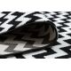 Tæppe SKETCH - F561 fløde/sort - Zigzag