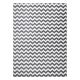 Okrúhly koberec SKETCH - F561 Cik cak, šedo biela