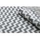 Tæppe SKETCH - F561 grå/hvid - Zigzag