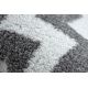 Килим SKETCH – F561 бяло/сиво – зигзаг