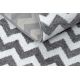 Tapis SKETCH - F561 gris et blanc - Zigzag