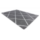 Koberec SKETCH - F728 Mříž - Diamanty, šedá, krém