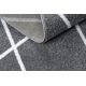 Teppe SKETCH - F728 grå /hvit espalier - Diamanter