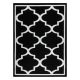 Koberec SKETCH - F730 vzor Marocká ďatelina, Mreža čierna krém