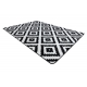 Килим SKETCH - F998 крем-чорний квадрати