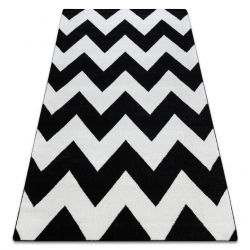 Tapis SKETCH - FA66 noir et crème - Zigzag