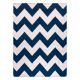 Carpet SKETCH - FA66 blue/white - Zigzag