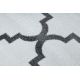 Tappeto SKETCH cerchio - F343 crema/grigio marocco trifoglio trellis