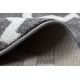 Tapete SKETCH redondo - F343 cinzento/branco trevo marroquino trellis