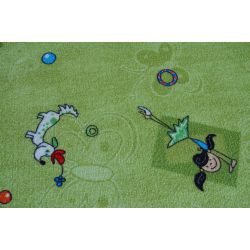 Tapis enfant JOYEUX vert 