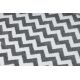 Teppich SKETCH ring - F561 grau/weiß - Zickzack