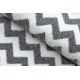 Kulatý koberec SKETCH - F561 Cik cak, šedo bílá