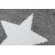 Covor Sketch rotund - FA68 gri și alb - Stea Stele
