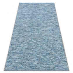 Matta SISAL LOFT 21101 Ruter blå / silver / svart