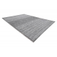 Fonott sizal szőnyeg LOFT 21108 Vonalak szürke / elefántcsont / ezüst