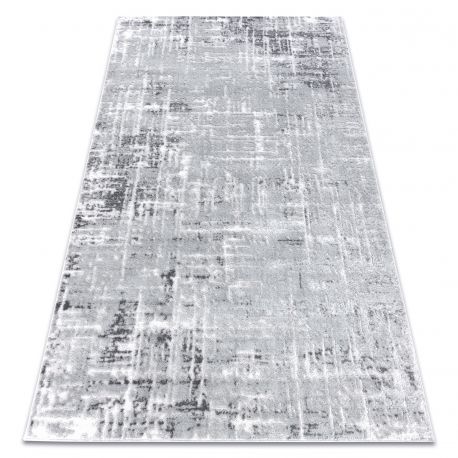 Modern MEFE carpet 8722 Lines vintage - structural two levels of fleece grey / white