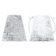 Moderní MEFE koberec 8722 Pásy vintage - Strukturální, dvě úrovně rouna šedá / bílá