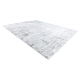Tappeto MEFE moderne 8722 Linee vintage - Structural due livelli di pile grigio / bianca