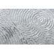 модерен MEFE килим 8725 кръгове пръстови отпечатъци - structural две нива на руно сив