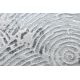 сучасний MEFE килим 8725 кола Відбитки пальців - Structural два рівні флісу сірий