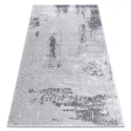 Modern MEFE Teppich 8731 Vintage - Strukturell zwei Ebenen aus Vlies grau