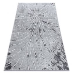 Moderný MEFE koberec 2784 Peň stromu - Štrukturálny, dve vrstvy rúna sivá