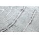 Alfombra MEFE moderna 2784 Árbol Madera - Structural dos niveles de vellón gris 
