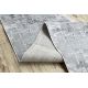 Alfombra de pasillo Structural MEFE 8722 dos niveles de vellón gris / blanco