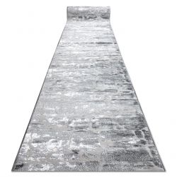 Alfombra de pasillo Structural MEFE 6184 dos niveles de vellón gris oscuro