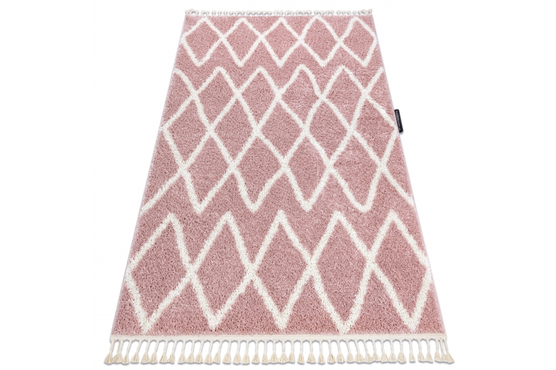 Matta Berber Beni Rosa Fringe Berber Marockansk Shaggy Berber Matta Berber Beni Rosa Fringe Berber Marockansk Shaggy Berber