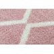 Carpet BERBER TROIK A0010 pink / white Fringe Berber Moroccan shaggy