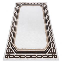 Teppich ACRYL VALS 0A028A C56 46 Rahmen Geometrisch elfenbein / beige