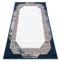 Matta ACRYLIC VALS 0A030A C69 46 Ram ornament ivory / blå