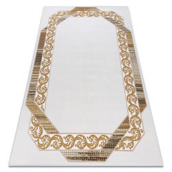 Teppich FLUFFY 2373 Shaggy Gitter - anthrazit / weiß