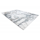 Covor FLUFFY 2373 cerc, shaggy spalier - antracit / alb