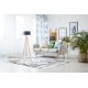 Covor FLUFFY 2373 cerc, shaggy spalier - antracit / alb