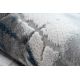 Covor FLUFFY 2373 cerc, shaggy spalier - antracit / alb
