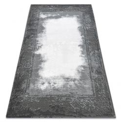 Teppich FLUFFY 2373 Kreis Shaggy Gitter - creme / beige