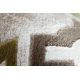 Kilimas Akrilas VALS 0A100A H02 54 Perdubliuotas grotelės smėlio spalvos / dramblio kaulo 