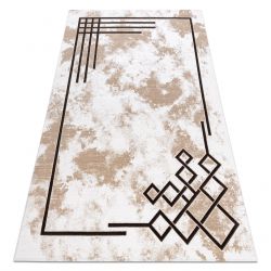 Килим AKRYL VALS 0A102A C56 45 vintage кадър gyémánt слонова кост / кафяв