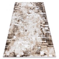 Vaip Akrüül VALS 0W0076 C56 56 Muster augustatud triibuline muster beež / tume beež