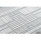 Teppe akryl VALS 0W1736 C69 47 Firkanter striper elfenben / grå