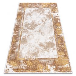 Kilimas Akrilas VALS 0W1738 H02 58 Rėmelis marmuras smėlio spalvos / vario