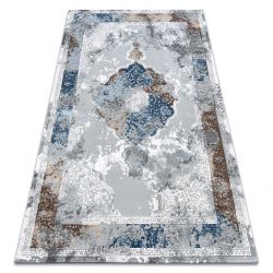 Kilimas Akrilas VALS 09987A C69 74 Ornamentas rozetė pilka / dramblio kaulo