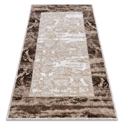 Modern Teppich BELLE BF13C blau / beige Franse 